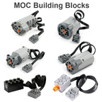 Micro Drive Motor MOC Technocal Building Blocks Parts Mini Motors DIY Modified Toys Model Accessory Compatible Major Bricks